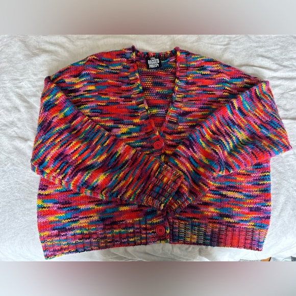 The Ragged Priest Blender Cardigan in multi-color size Small - Picture 4 of 5